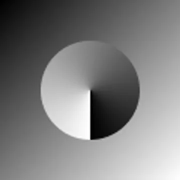A test image, showing smooth transitions between shades of grey