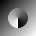 A test image, showing smooth transitions between shades of grey