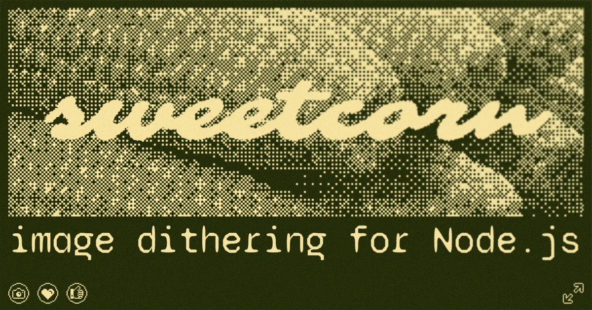 sweetcorn: image dithering for Node.js
